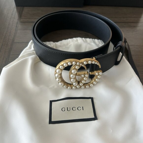 Gucci Women's Leather Belt 95cm Gold - Picture 1 of 5